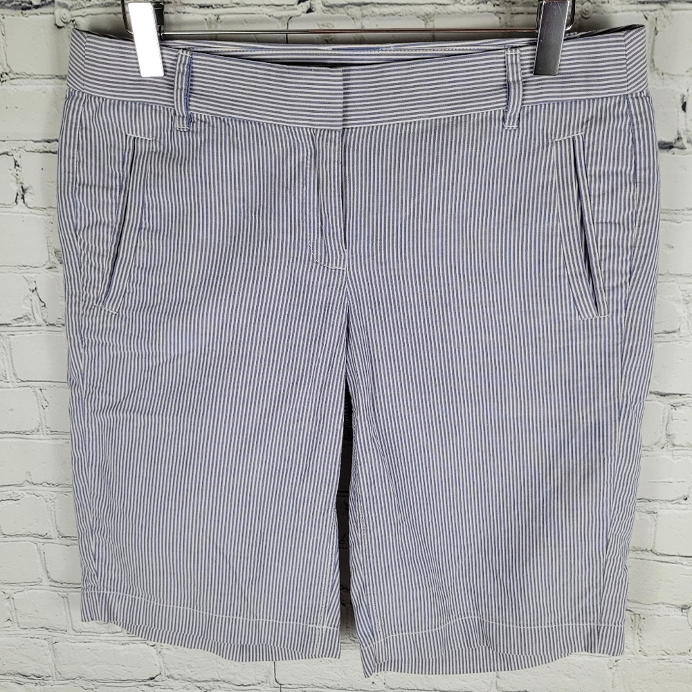 J CREW | City Fit striped nautical bermuda shorts